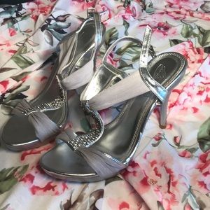 Metallic heels